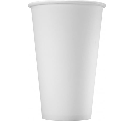 Изображение товара Одноразовый стакан Комус бумажный, белый, hb80-360, вендинг, 300 мл, d 80, 50 шт. 1386276