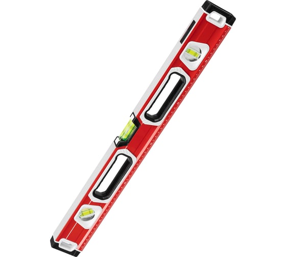 Изображение товара Алюминиевый магнитный фрезерованный уровень MATRIX 3 глазка, 600 мм 34731