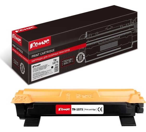 Изображение товара Лазерный картридж Комус ТМ tn-1075 черный, для brother hl-11101112 856008