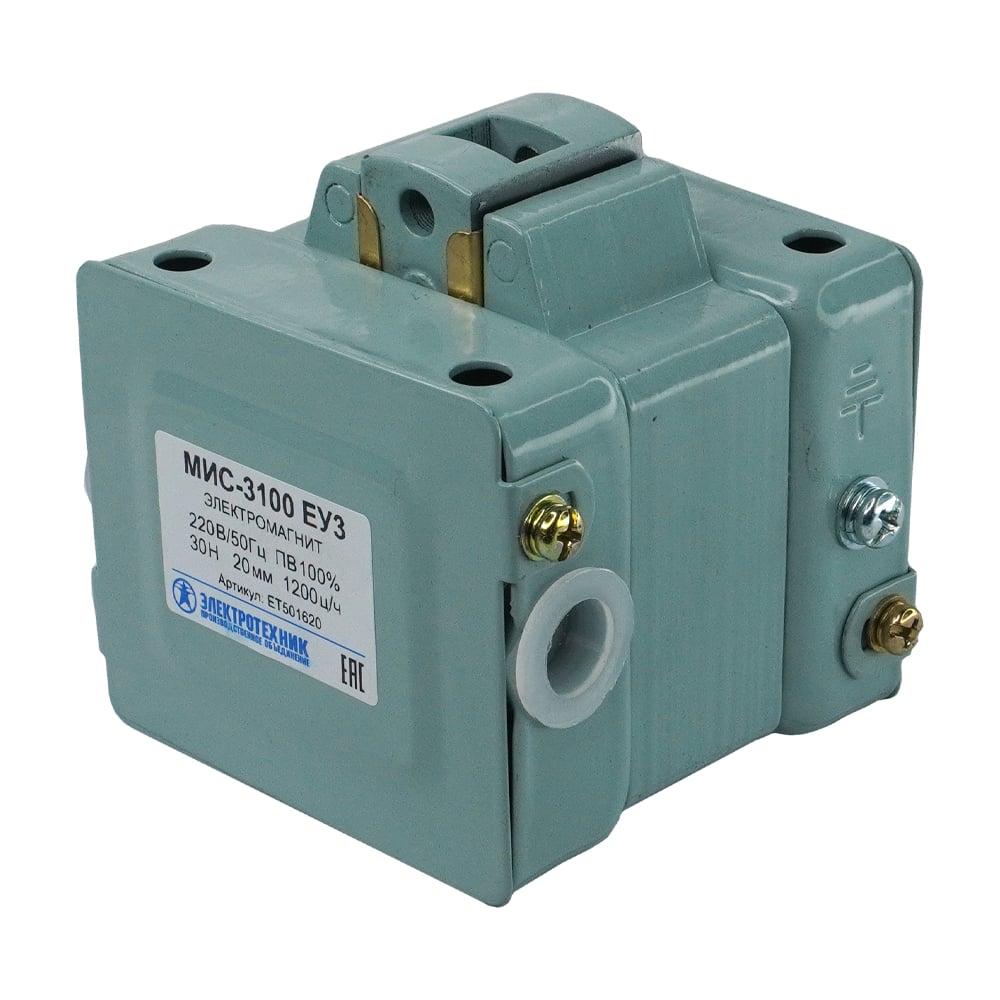 Изображение товара Электромагнит Электротехник МИС-3100 ЕУ3 220В тянущее выполнение IP20