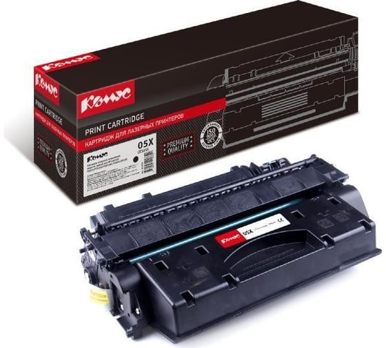 Изображение товара Лазерный картридж Комус 05x ce505x черный, повышенная емкость, для hp lj p2055 855537