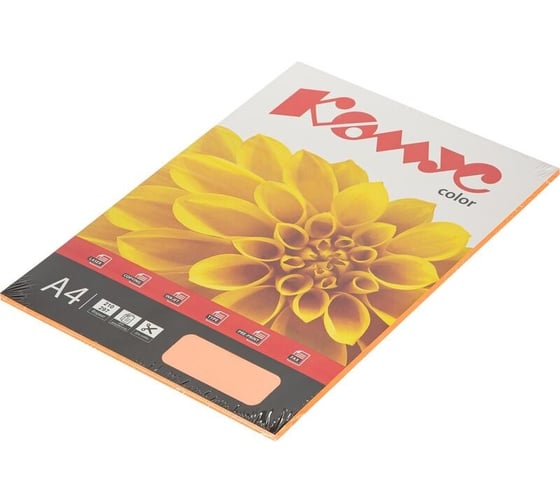 Изображение товара Цветная бумага Комус color розовый неон 75+-5 гр, а4, 50 л 1822122