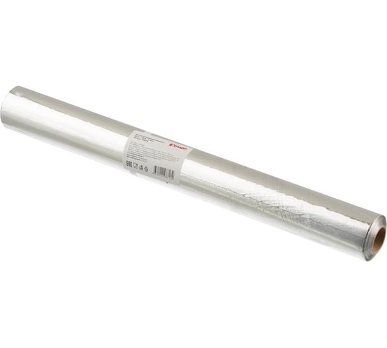 Изображение товара Пищевая алюминиевая фольга Комус пищевая, 44 см х 100 м, 11 мкм 958276