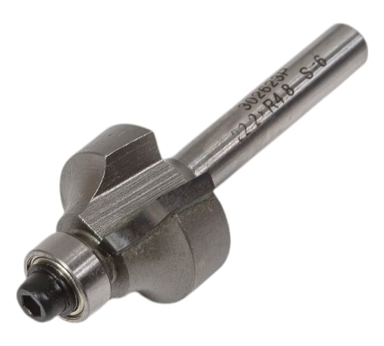 Изображение товара Фреза радиусная с полками (калевка) по древесине, фанере R=4.8 мм, D=22.2x12.7x54 мм, S=6 мм PROCUT 302623P