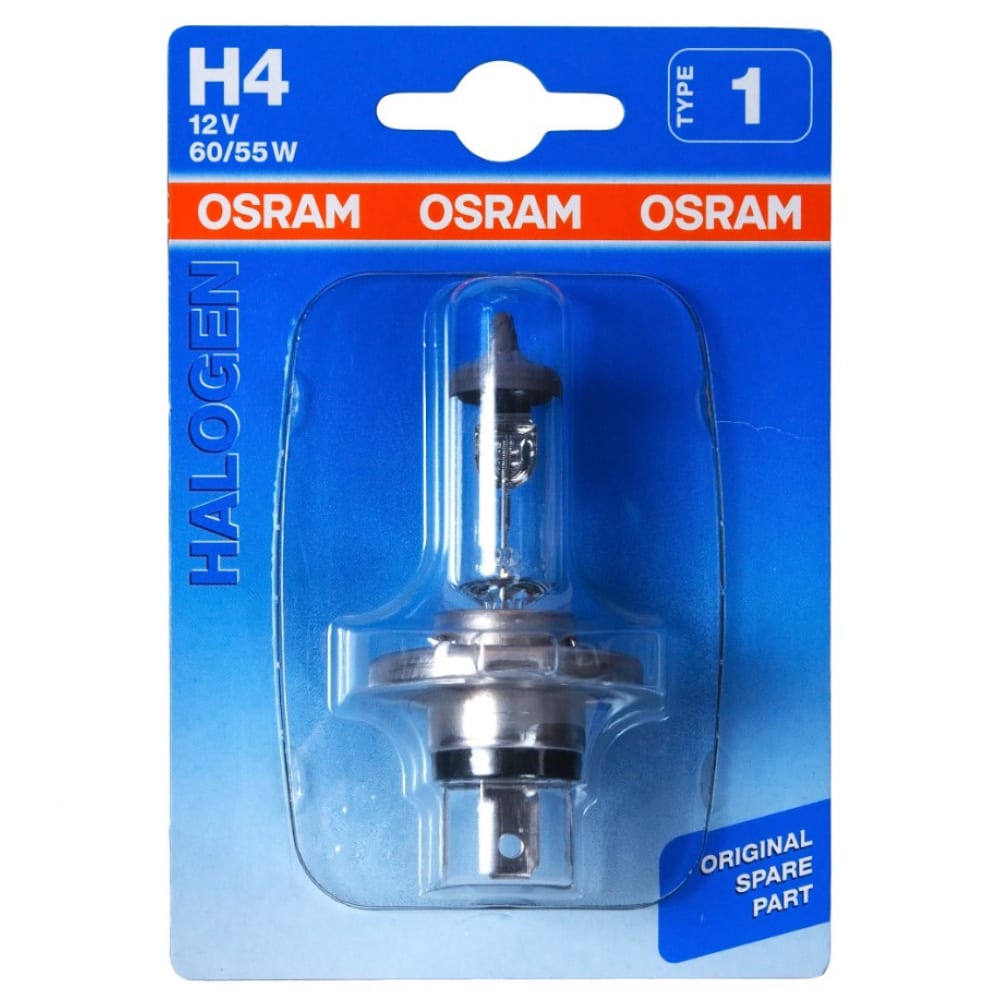 фото Автолампа osram h4 60,55 p43t-38 12v ,1,10 64193-01b