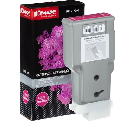 Изображение товара Струйный картридж Комус pfi-320m 2892c001 пурпурный, для tm-200205300305 1614516