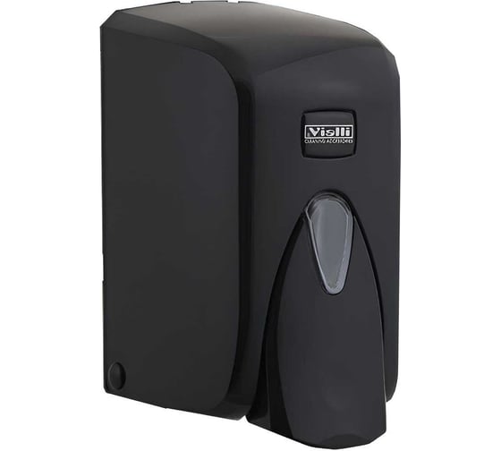 Изображение товара Диспенсер для жидкого мыла VIALLI с контейнером, 500 мл, черный S5B