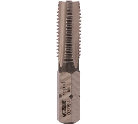 Изображение товара Метчик для вставки VOELKEL STI М6 шаг 1.0 мм HSS-G a=1/4 03094 V03094