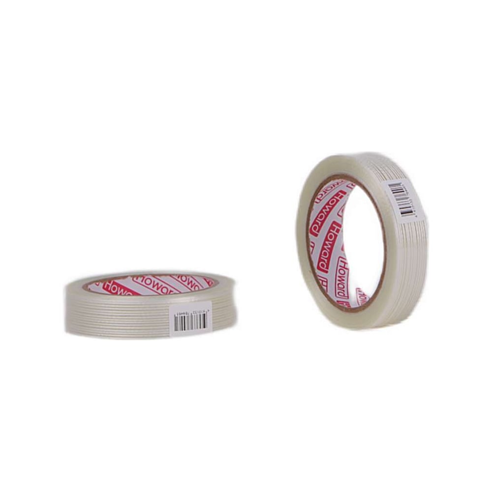 Изображение товара Усиленная клейкая лента HOWARD 25мм х 50м армированная прозрачная