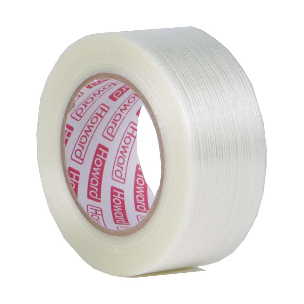 Изображение товара Клейкая лента усиленная стеклонитями HOWARD 50мм х 50м надежное упаковочное решение