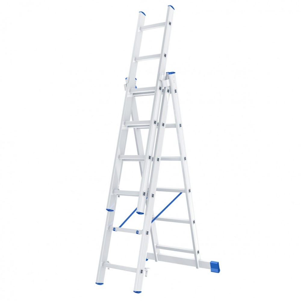 Алюминиевая трехсекционная лестница СИБРТЕХ алюминиевая трехсекционная лестница сибртех