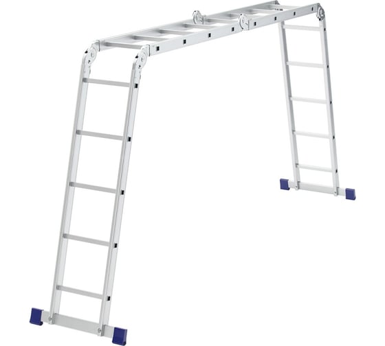 Изображение товара Шарнирная алюминиевая лестница СИБРТЕХ 2х4+2х5 97884