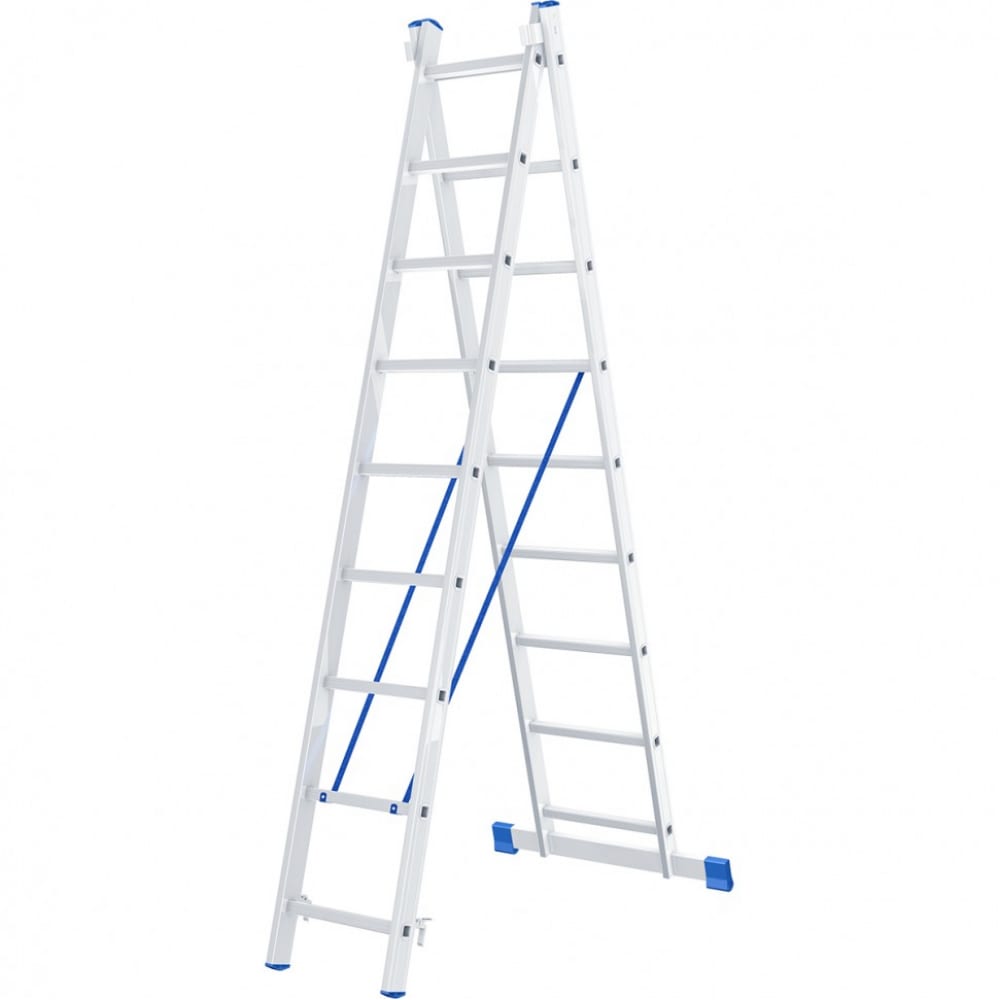Алюминиевая двухсекционная лестница СИБРТЕХ сувенир полистоун кролик с синичками на спине 14х5 5х11 5 см