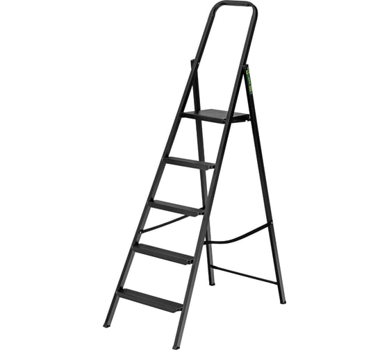 Изображение товара Компактная, стальная стремянка СИБРТЕХ 5 ступеней 97945