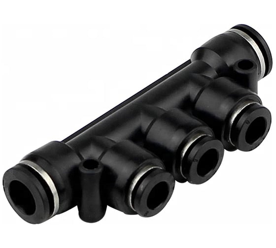 Изображение товара Фитинг-разветвитель цанговый пневматический 4 мм, пластик, тип PK TITAN LOCK TLP-PK4