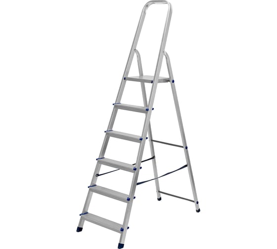 Изображение товара Алюминиевая стремянка СИБРТЕХ 6 ступеней 97716