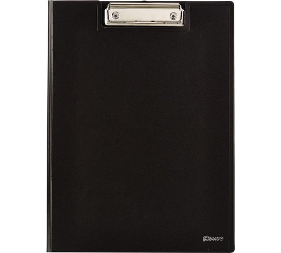 Изображение товара Папка-планшет Комус пластиковая с крышкой, черный 166840