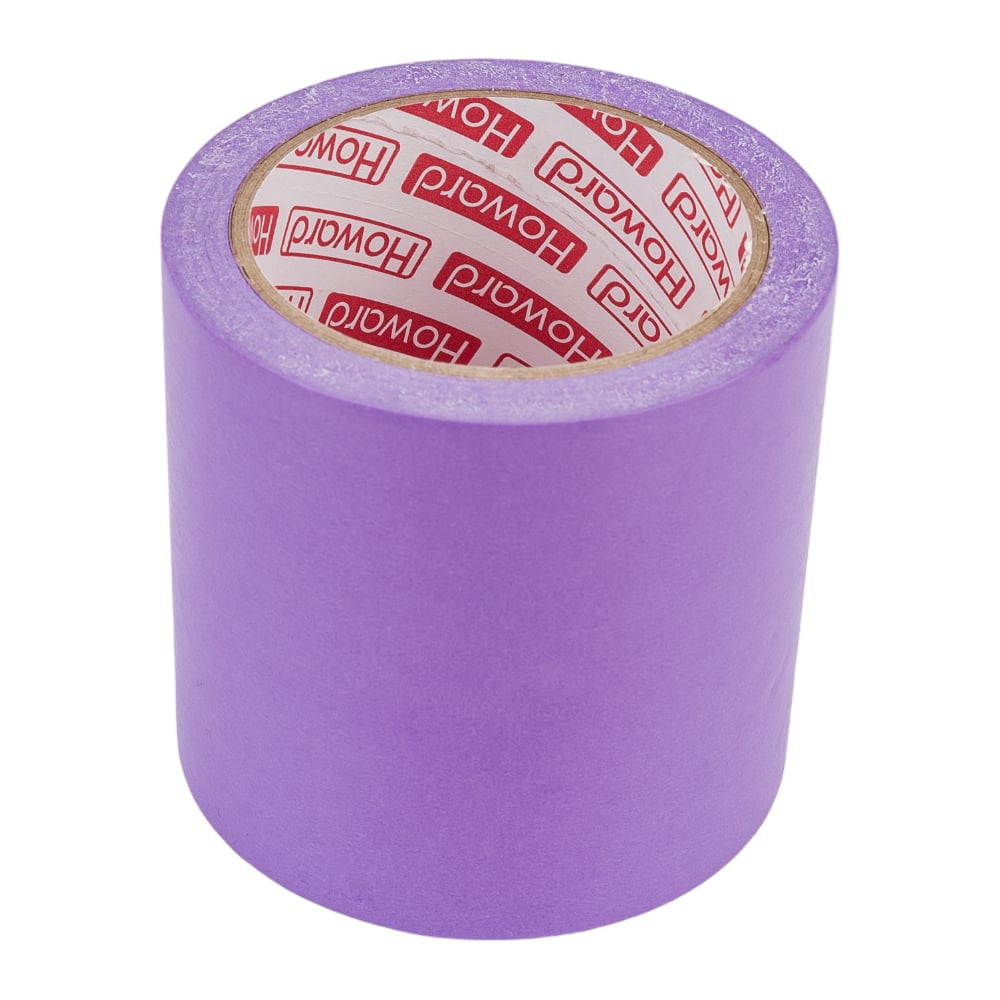 Изображение товара Малярная клейкая лента на рисовой бумаге HOWARD 100мм х 25м деликатная водостойкая