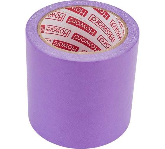 Изображение товара Малярная клейкая лента на рисовой бумаге HOWARD Деликатная 100мм х 25м ЦБ-00006555