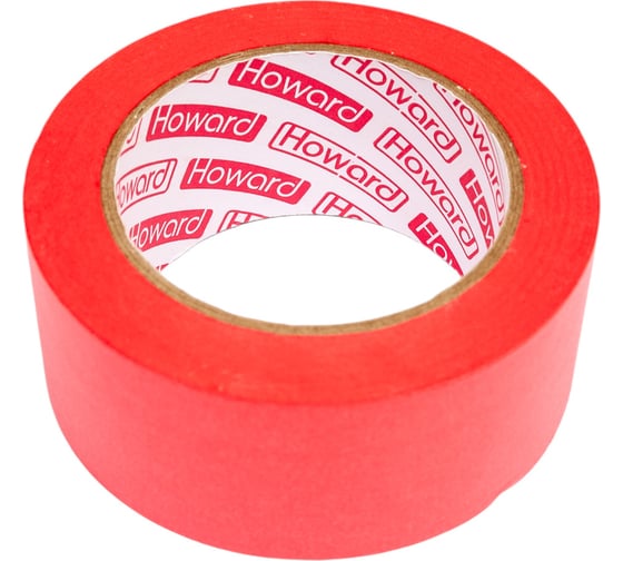 Изображение товара Малярная клейкая лента HOWARD рисовая бумага JM968 RED, 14 дней UF, 50мм х 50м ЦБ-00007951