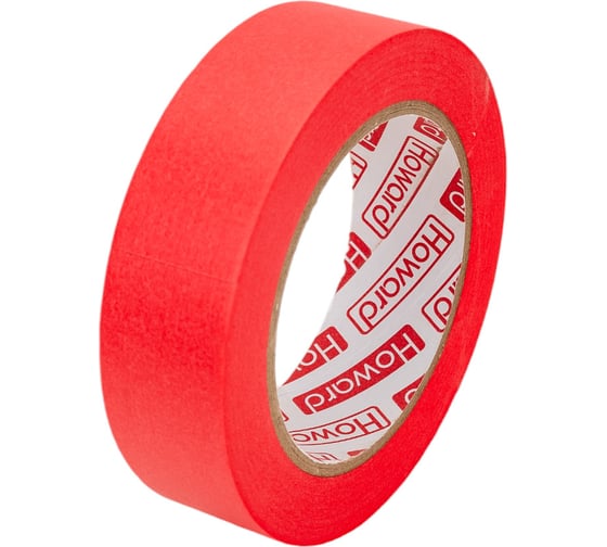 Изображение товара Малярная клейкая лента HOWARD рисовая бумага JM968 RED, 14 дней UF, 30мм х 50м ЦБ-00007950