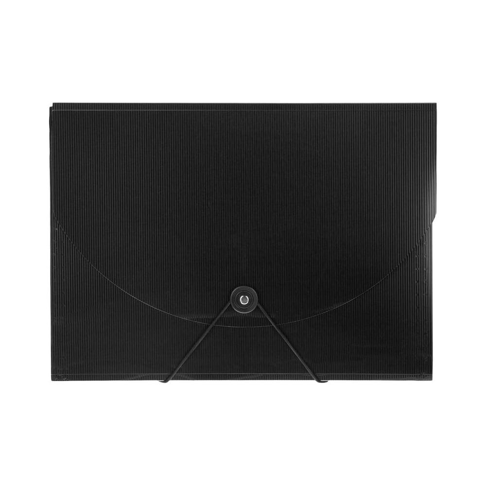 Изображение товара Портфель-картотека Комус на резинке 12 отделений A4 черный