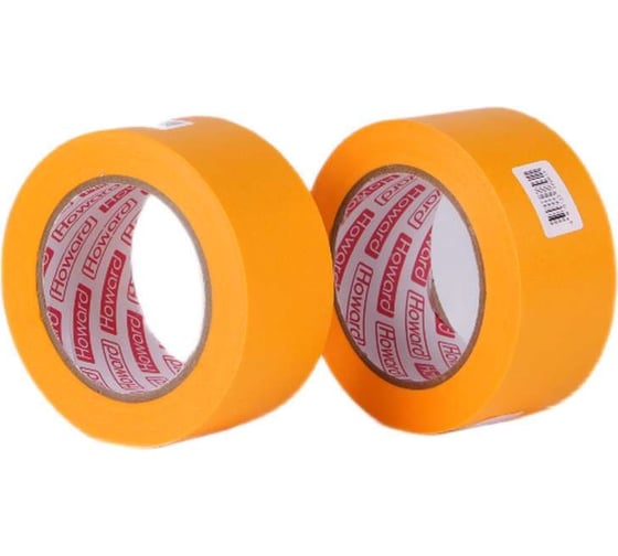 Изображение товара Малярная клейкая лента на рисовой бумаге HOWARD 822 3 дня UF, 50мм х 50м ЦБ-00006533