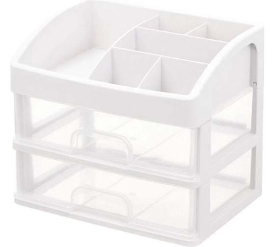 Изображение товара Органайзер для хранения косметики, канцтоваров, мелочей DASWERK два уровня, 20x17x23.5 см 608478