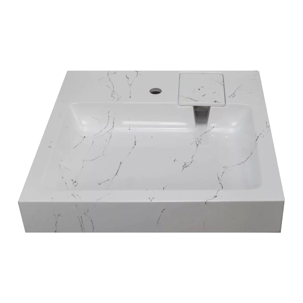 Изображение товара Раковина над стиральной машиной Stella Polar Солярис 60х60 белый мрамор