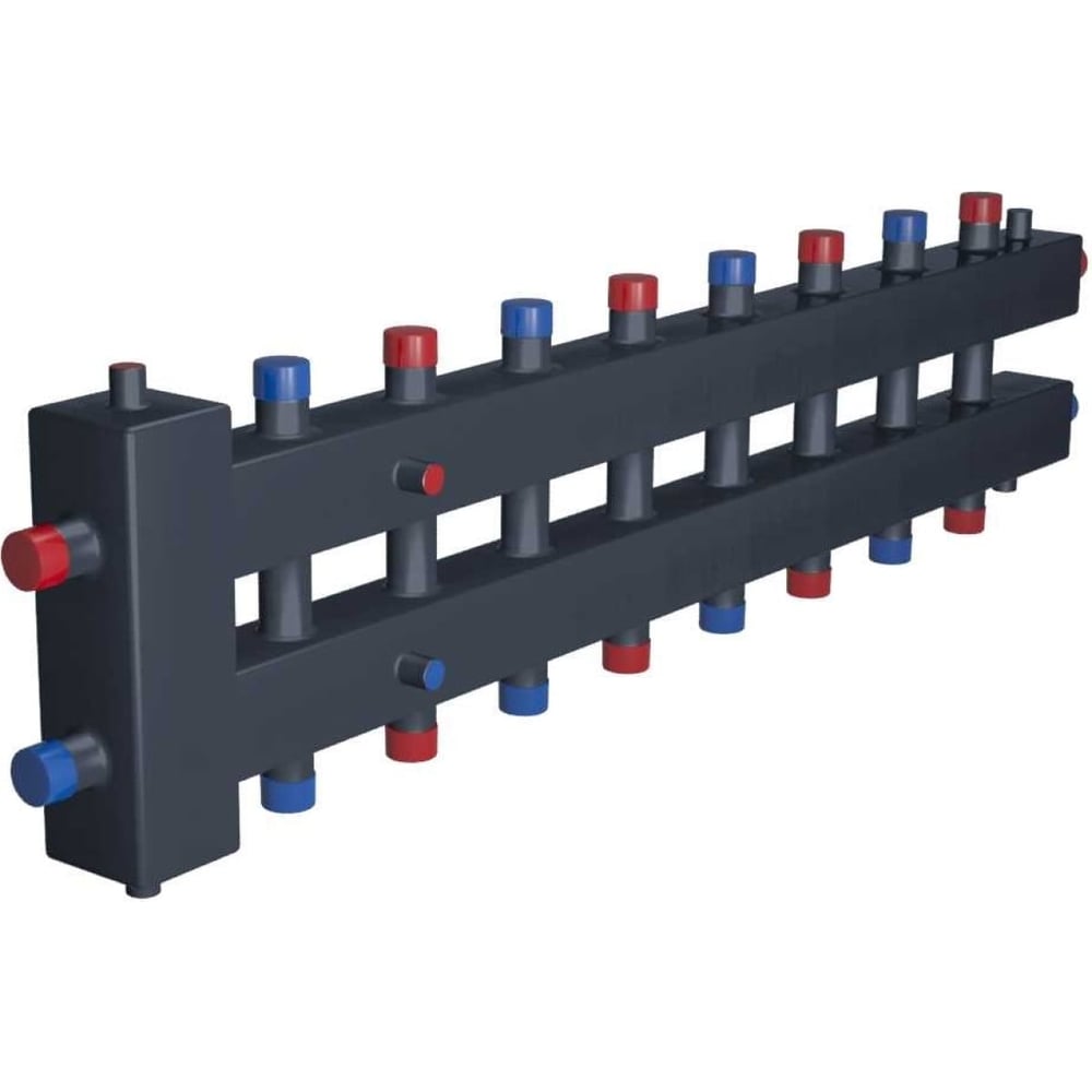 Изображение товара Распределительный коллектор с гидравлическим разделителем ESSAN 18 присоединений 9 контуров сталь