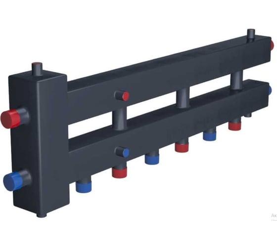 Изображение товара Распределительный коллектор с гидравлическим разделителем ESSAN гру+кмг 60-4вн с 3-мя кронштейнами EKRG-000604VN