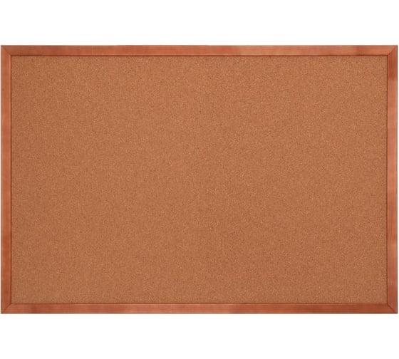 Изображение товара Пробковая доска Комус 100x150 premium, деревянная рама 170247