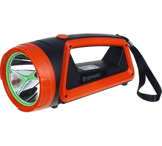 Изображение товара Фонарь прожектор Ермак LED + COB, 6 режимов, 2400мАч, USB кабель, 9x9х20см, пластик 223-073