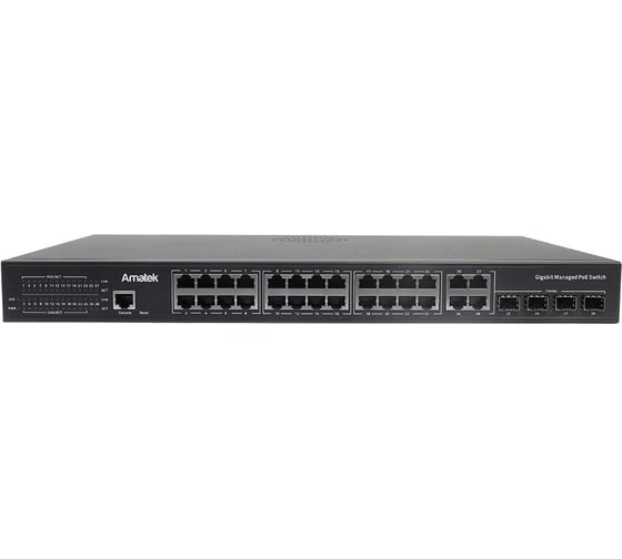 Изображение товара Коммутатор poe Amatek An-sm28p24 7000632