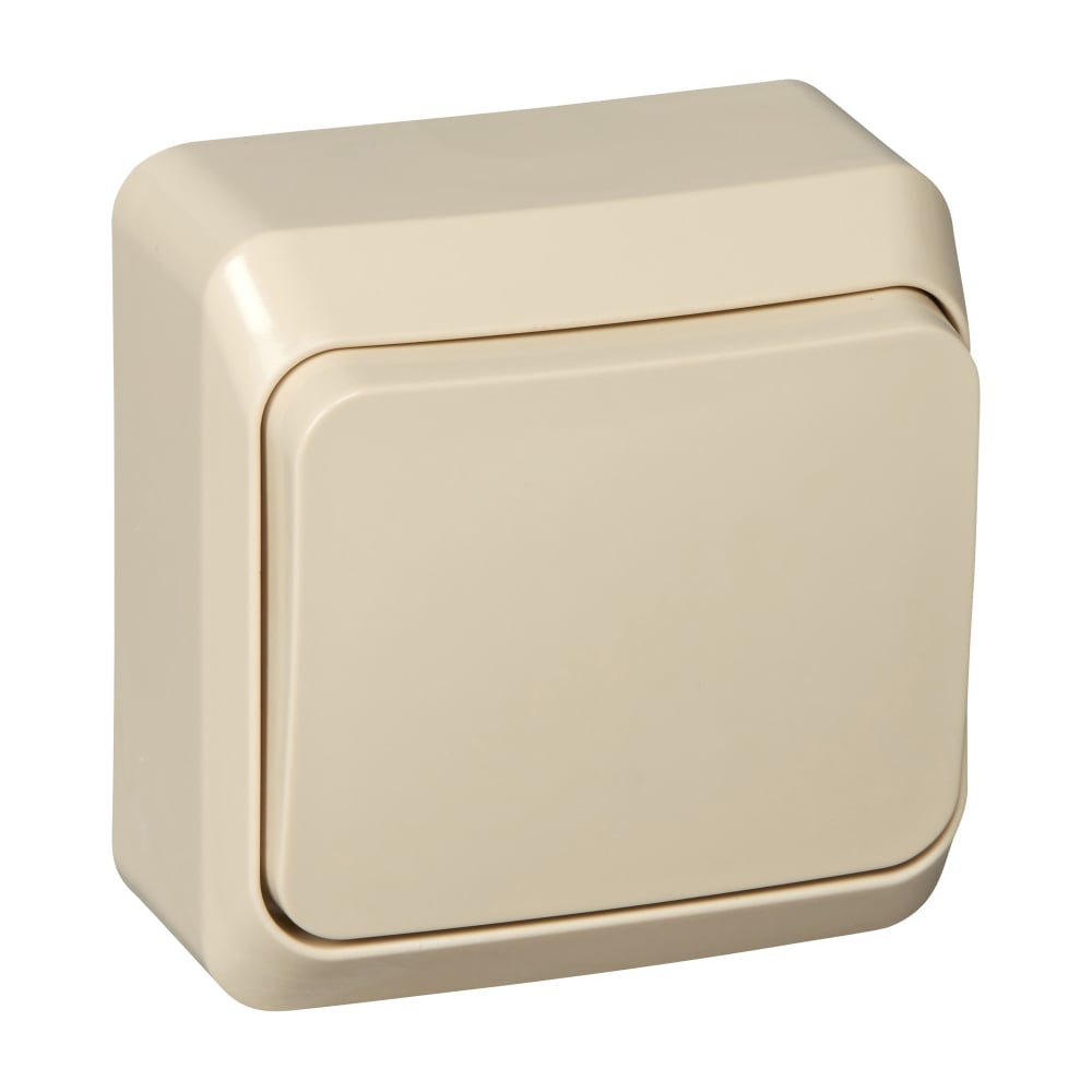 Изображение товара Одноклавишный выключатель Systeme Electric ОП Этюд 10А IP20 кремовый BA10-001K