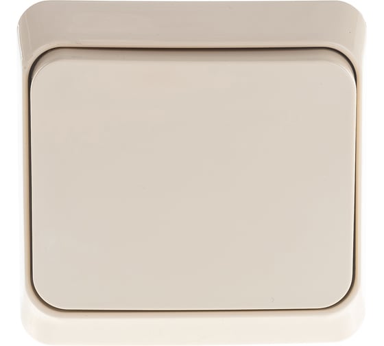 Изображение товара Одноклавишный выключатель Systeme Electric ОП Этюд 10А IP20 кремовый BA10-001K