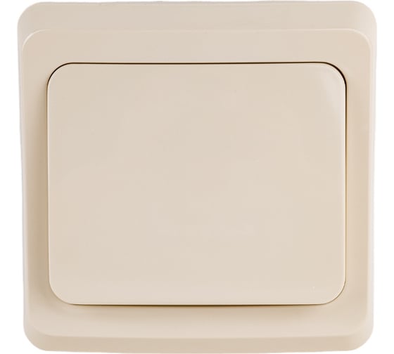 Изображение товара Одноклавишный выключатель Systeme Electric СП Этюд 10А IP20 кремовый BC10-001K