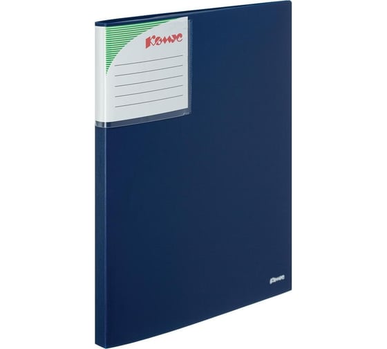 Изображение товара Файловая папка Комус 40 файлов, шелк, синяя 328006