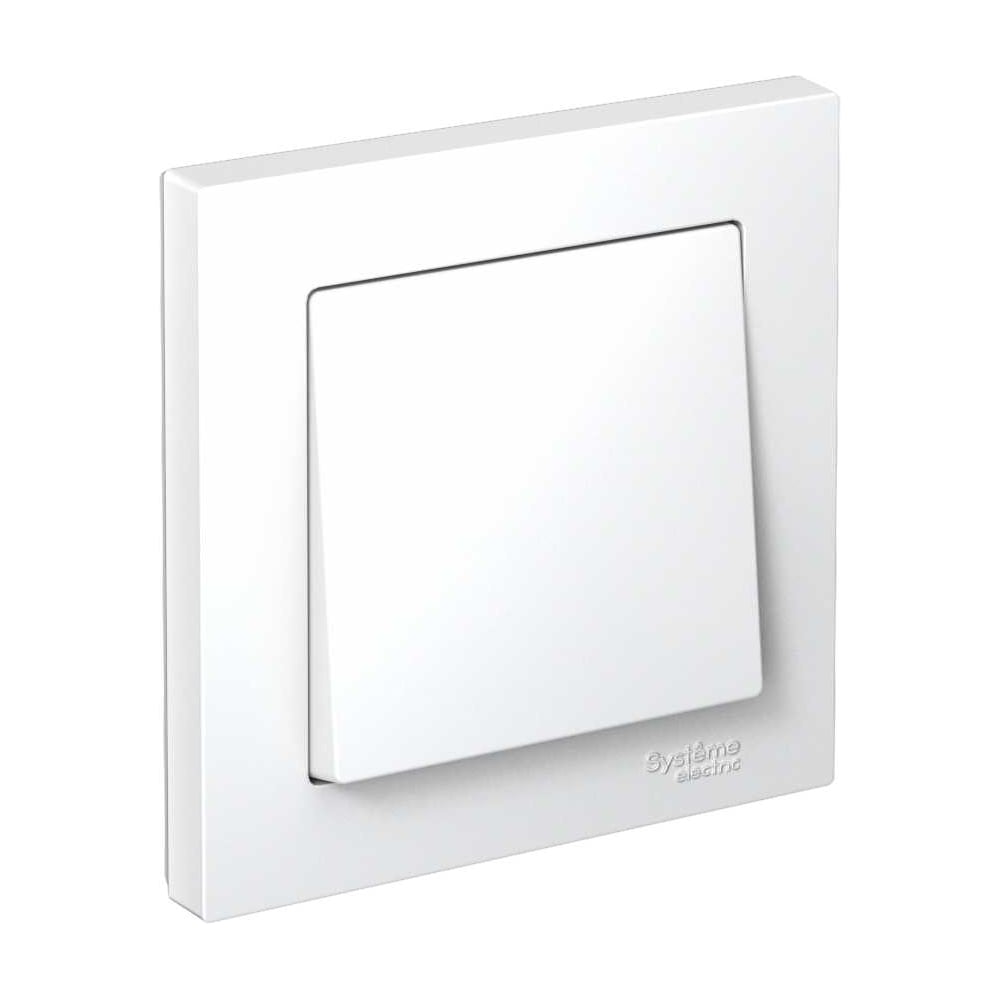 Изображение товара Одноклавишный выключатель Systeme Electric ATLAS DESIGN сх.1 10АХ белый