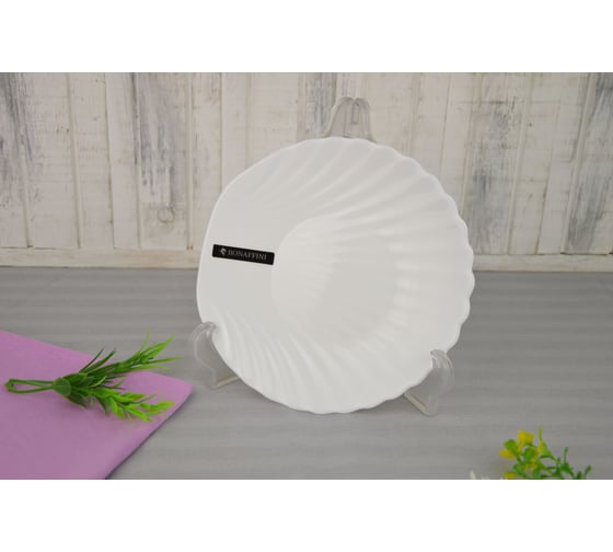 Изображение товара Обеденная тарелка BONAFFINI Ракушка 17 см, без деколи СП5442