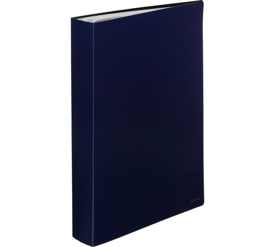 Изображение товара Файловая папка Комус 60, темно-синяя, с карманом для cdвизитки 172103