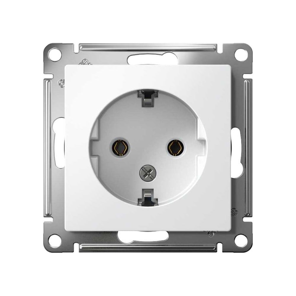 Изображение товара Механизм розетки Schneider Electric AtlasDesign с заземлением 16 А белый Изображение товара Механизм розетки Schneider Electric AtlasDesign с заземлением 16 А белый