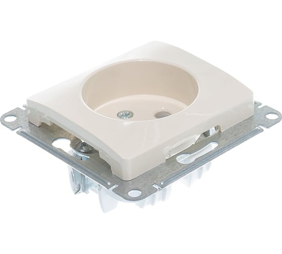 Изображение товара Механизм розетки Systeme Electric 1-м СП Glossa 16А IP20 без заземления, бежевый GSL000241