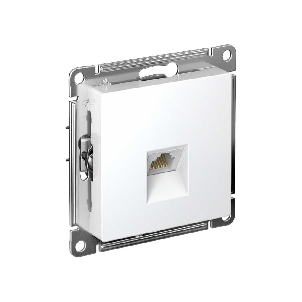 Изображение товара Механизм компьютерной розетки Systeme Electric ATLAS DESIGN RJ45 белый