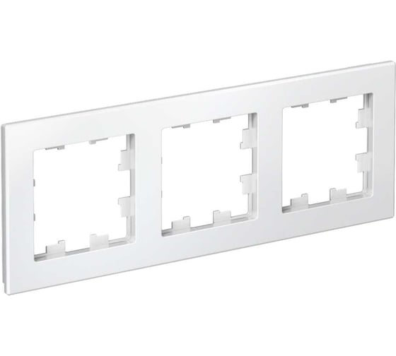 Изображение товара Рамка Systeme Electric 3-м ATLAS DESIGN универс. белая ATN000103