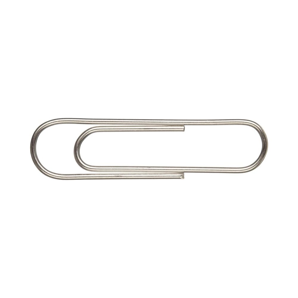 Изображение товара Никелированные гофрированные скрепки Комус 50 мм, 100 шт для офиса