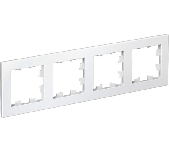 Изображение товара Рамка Systeme Electric 4-м ATLAS DESIGN универсальная, белая ATN000104