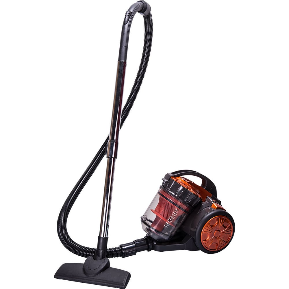 Изображение товара Пылесос DELTA LUX DL-0834 Мультициклон, оранжевый с серым, 1800 Вт 0R-00002757