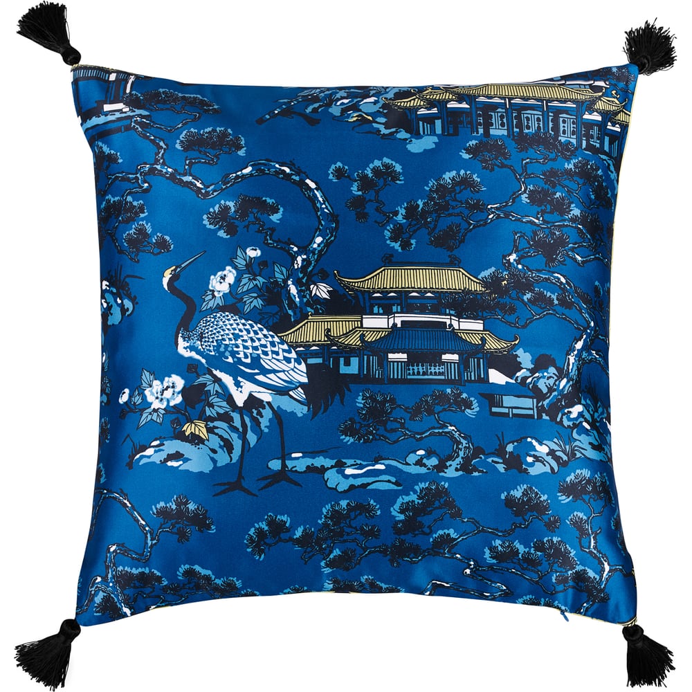 Изображение товара Декоративная наволочка Moroshka kitayskaya 948-205-01 из атласа с рисунком 40х40 см