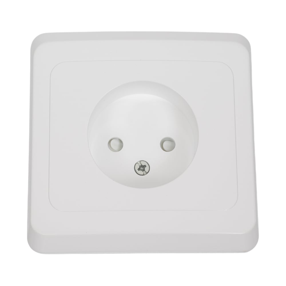 Изображение товара Розетка Systeme Electric 1-м СП Этюд 16А IP20 защитные шторки, без заземления, белая PC16-002B